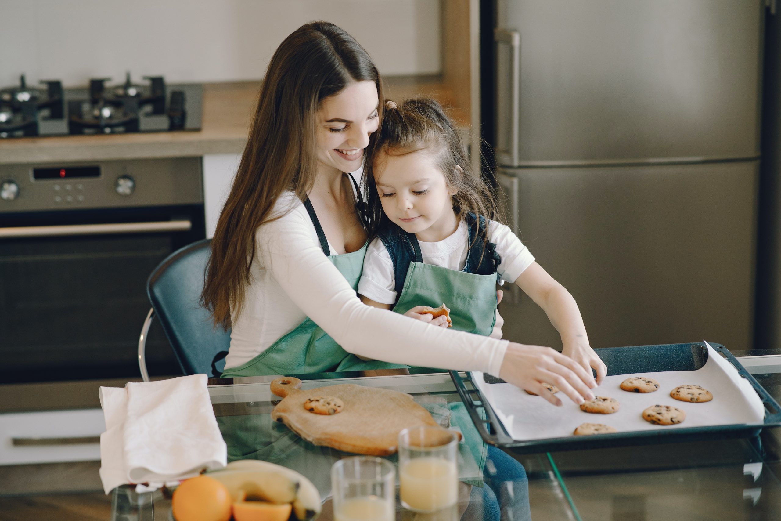 Baking and cooking together 